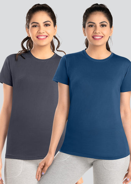 Dermawear Women's Active T-Shirt TD-904 (Pack of 2)