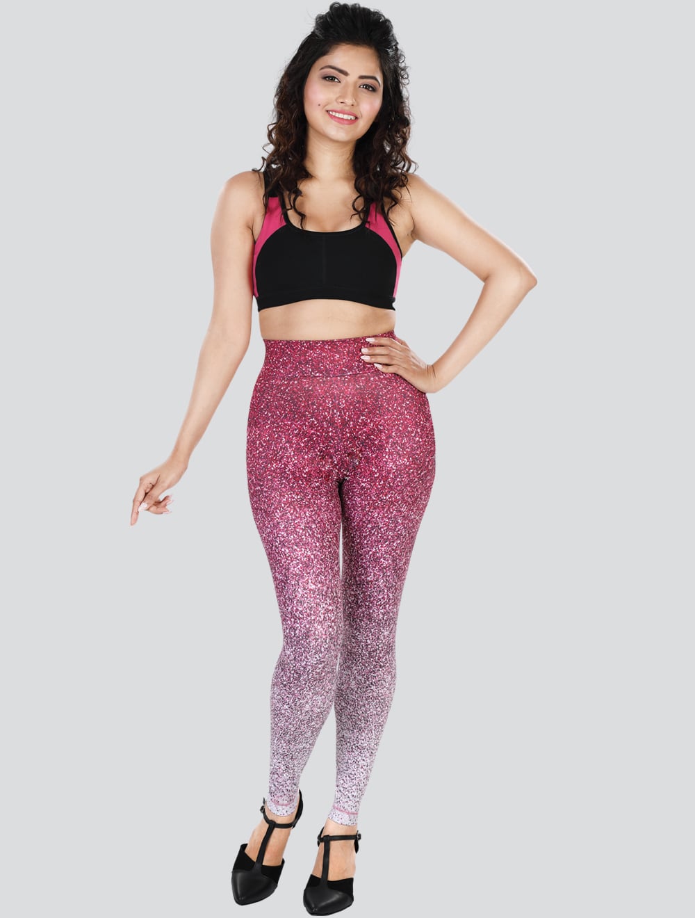 Sparkly 4D Stretch leggings, Sports leggings and trousers for women