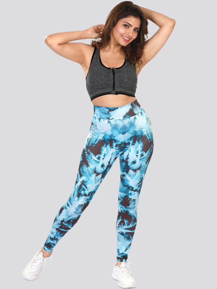 Floral Tie Dye Printed Active Pants On For Women Casual Fashion