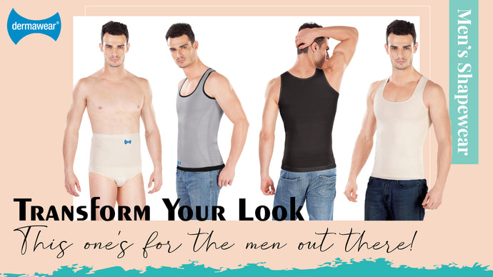 Transform Your Look: Dermawear Men's Shapewear Before and After – Say Goodbye to Love Handles!