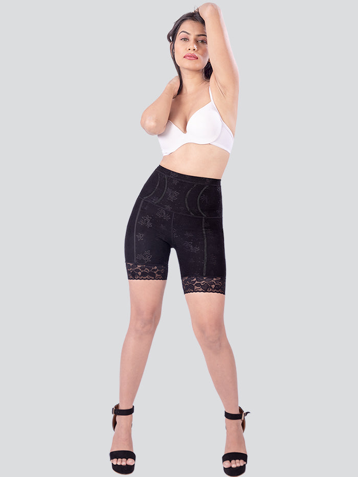 dermawear Women Cotton Blended Mini Shaper Aktiv Abdomen and Hips Shapewear  (MSA_Black_Small) : : Fashion