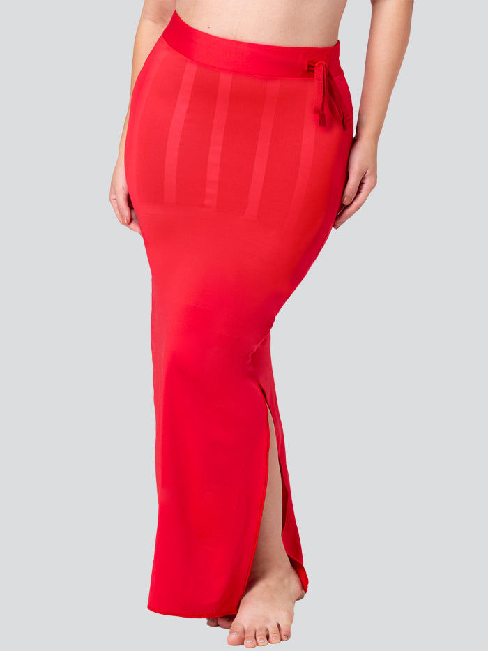 Polyester Spandex Women Red Saree Shapewear at Rs 180/piece in