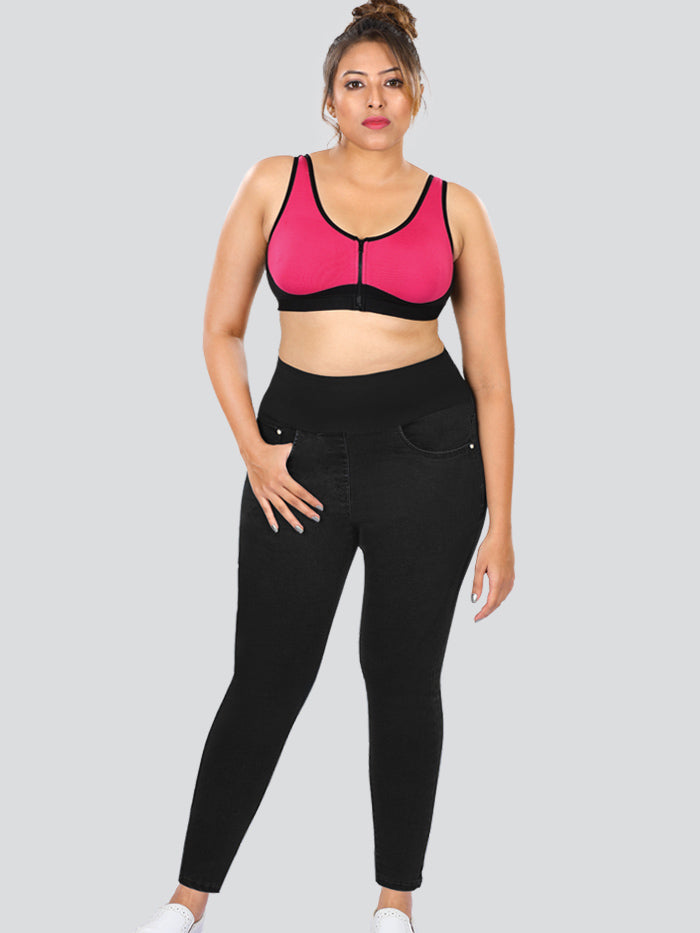 Dermawear Women YDIS ShapeX Denim Jeans With 4-Inch Compression Belt