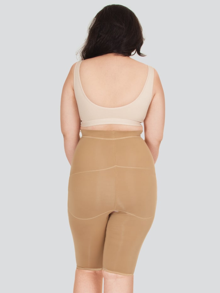 Buy DERMAWEAR Women Blended Beige Fabric Hip Corset + (XL) Online