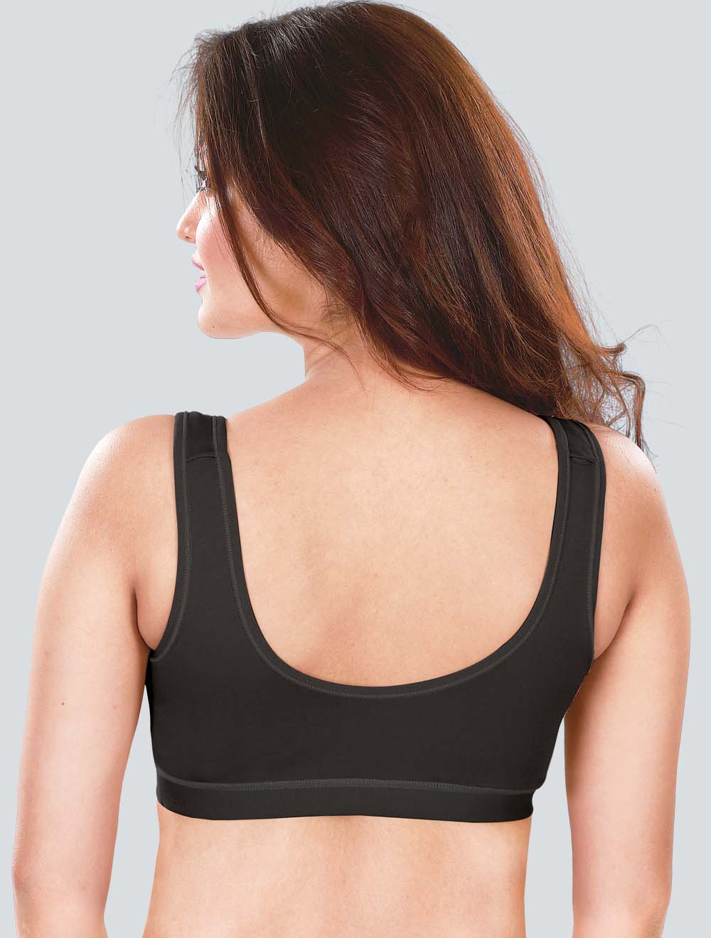 Dropship Dermawear Women's Sports Brassiere (Model: SB-1103, Color:Dark  Grey, Material: 4D Stretch)-PID1075