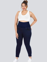 Load image into Gallery viewer, YDIS ShapeX Denim Jeans With 6-Inch Compression Belt
