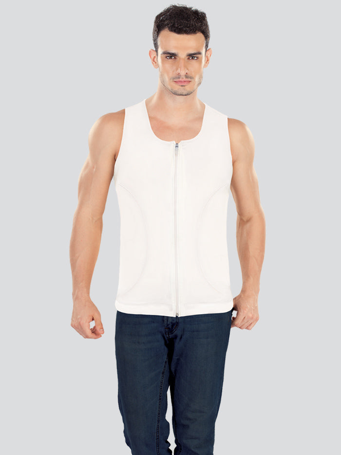 Men Powerful Compression Vest Flat Chest Shaper for Gynecomastia